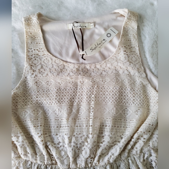 Solitaire by Ravi Khosla Crochet Hi/Lo Maxi Dress - Picture 5 of 16